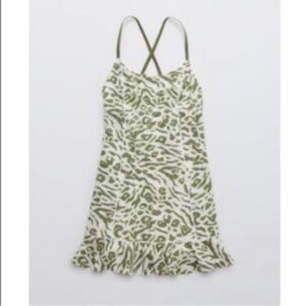 Aerie Offline Real Me Ruffle Dress